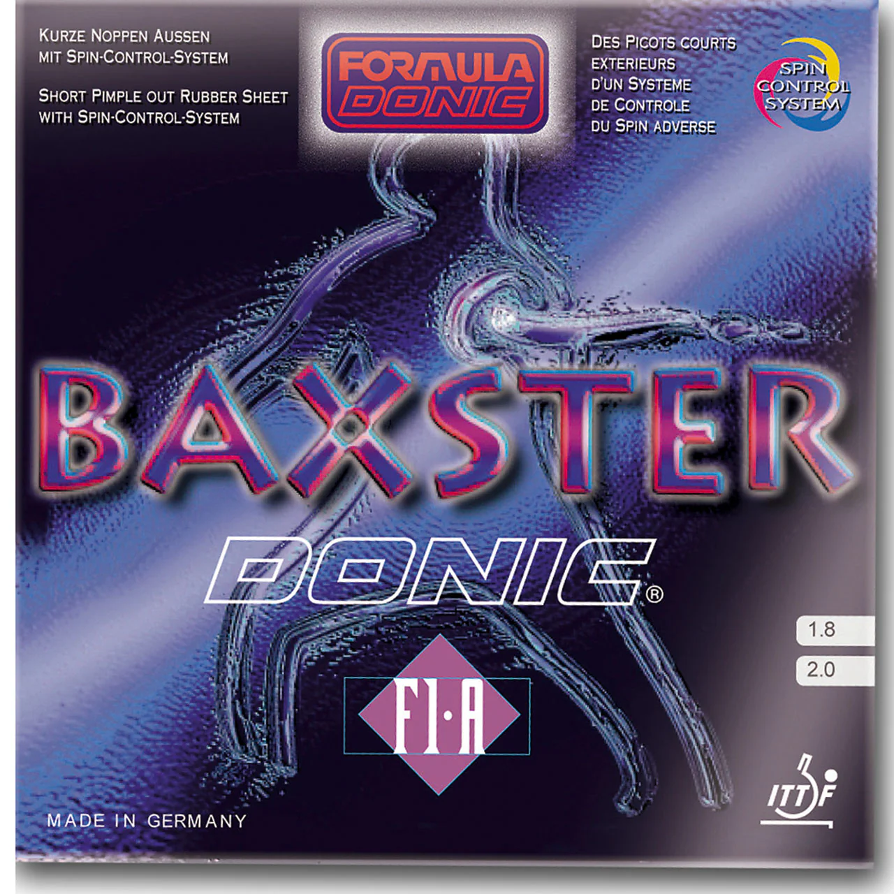 DONIC BAXSTER F1-A Table Tennis Rubber - Red