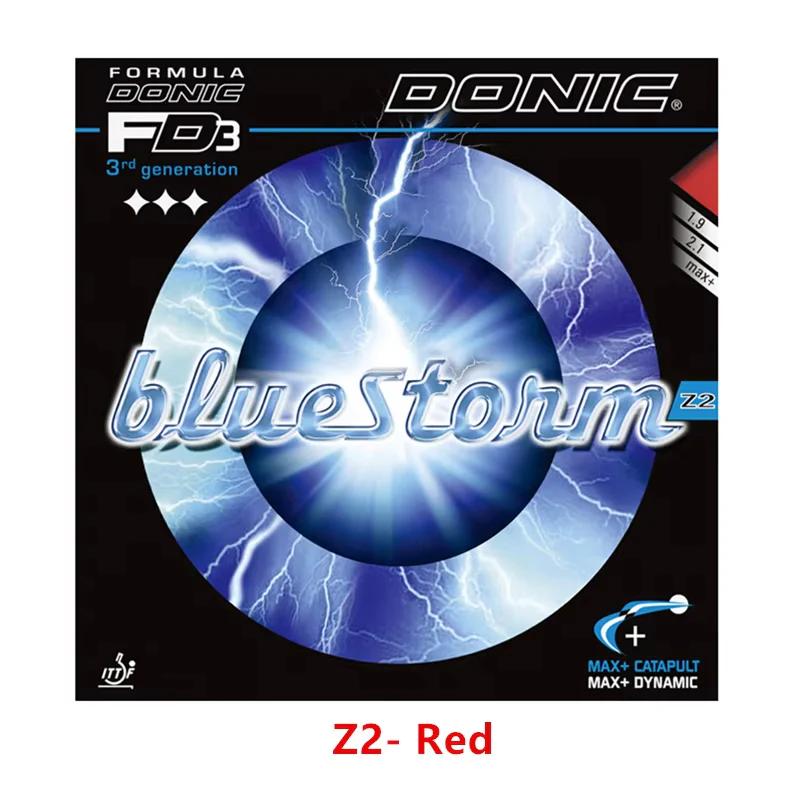 DONIC BLUESTORM Z1/ Z2/ Z3 Table Tennis Rubber Tensor - Red - Image 10