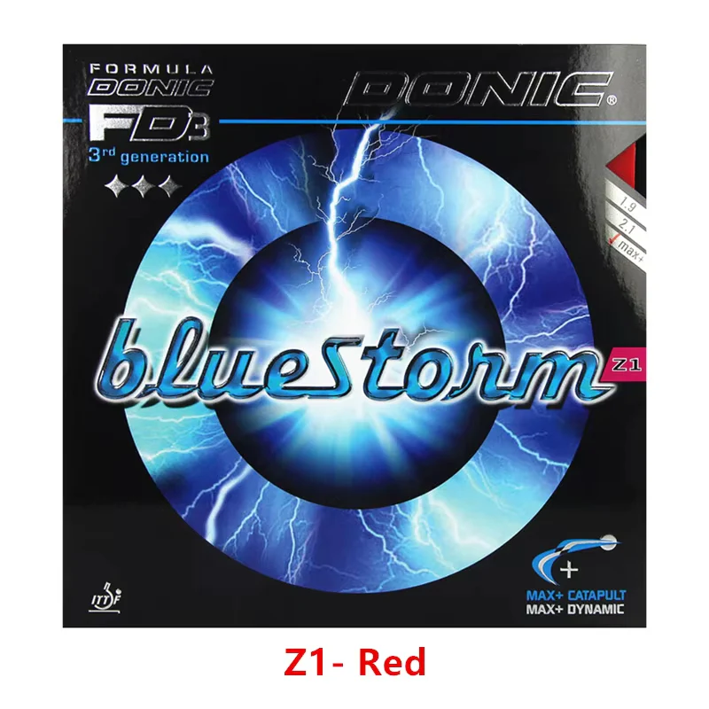 DONIC BLUESTORM Z1/ Z2/ Z3 Table Tennis Rubber Tensor - Red - Image 8