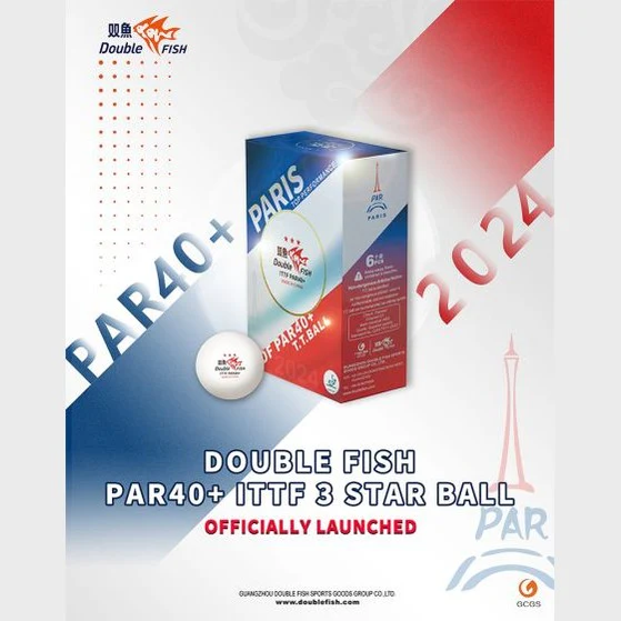Double Fish PAR 40+ Table Tennis Ball - Image 3