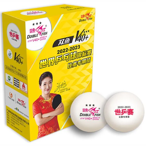 Double Fish Table tennis 3 stars V40+ WTT ITTF - Image 3