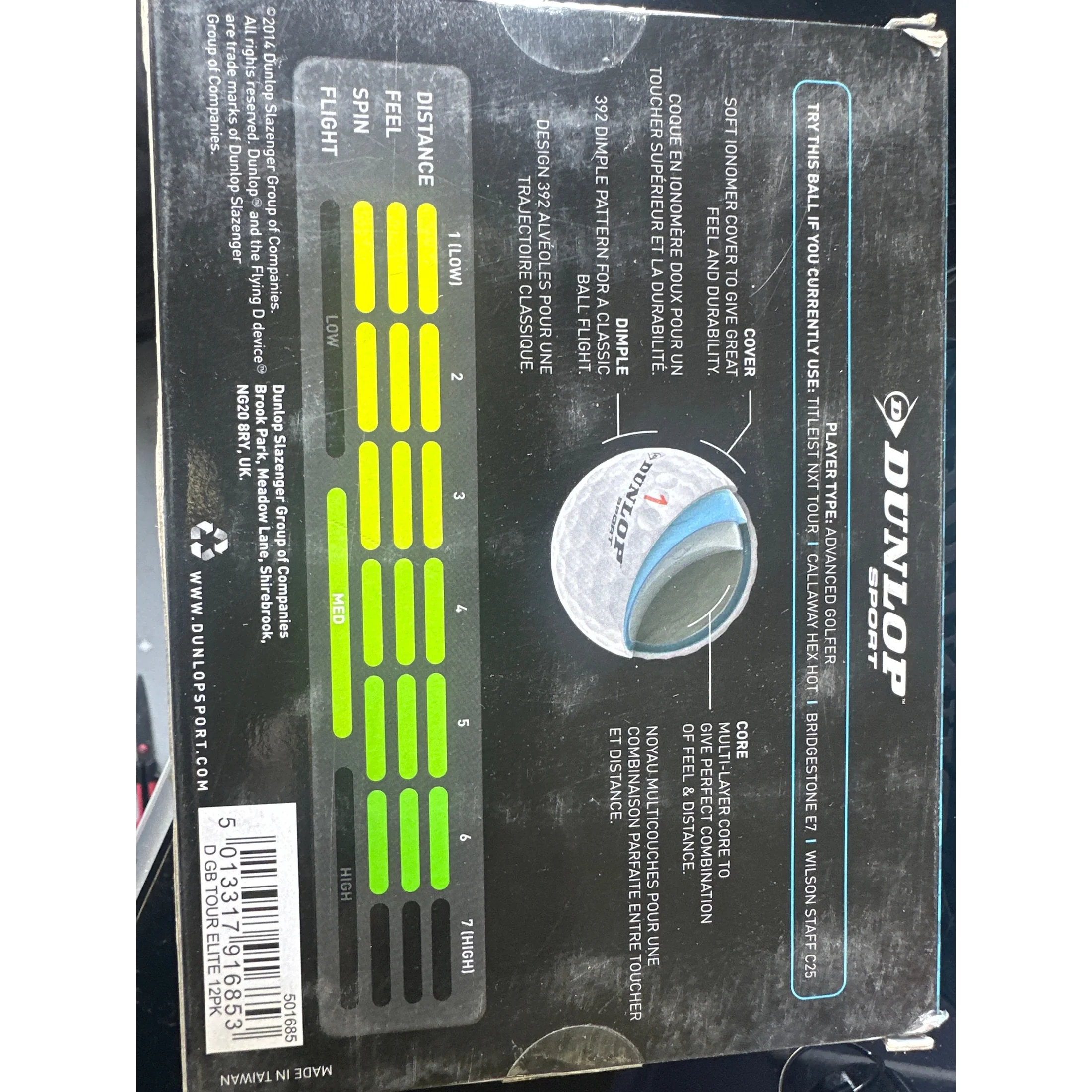 DUNLOP TOUR ELITE Golf Balls 3 Layers （3 PCS PER BOX） - Image 6