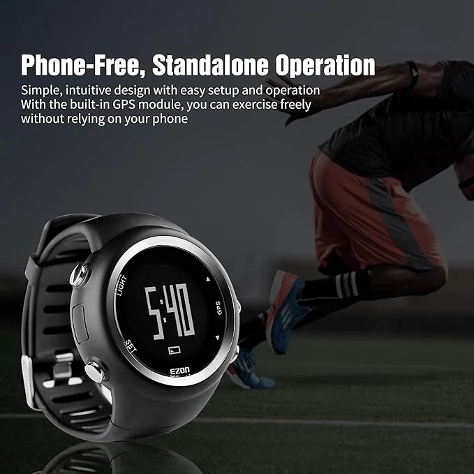 EZON GPS Running Watch – Speed, Calorie Tracker & Stopwatch for Men T031 - Image 4