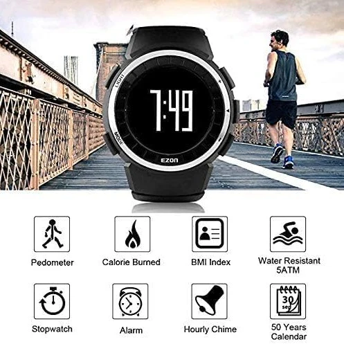EZON Digital Watch Fitness Watch – Waterproof,Pedometer&Step Counter ,T029 - Image 5