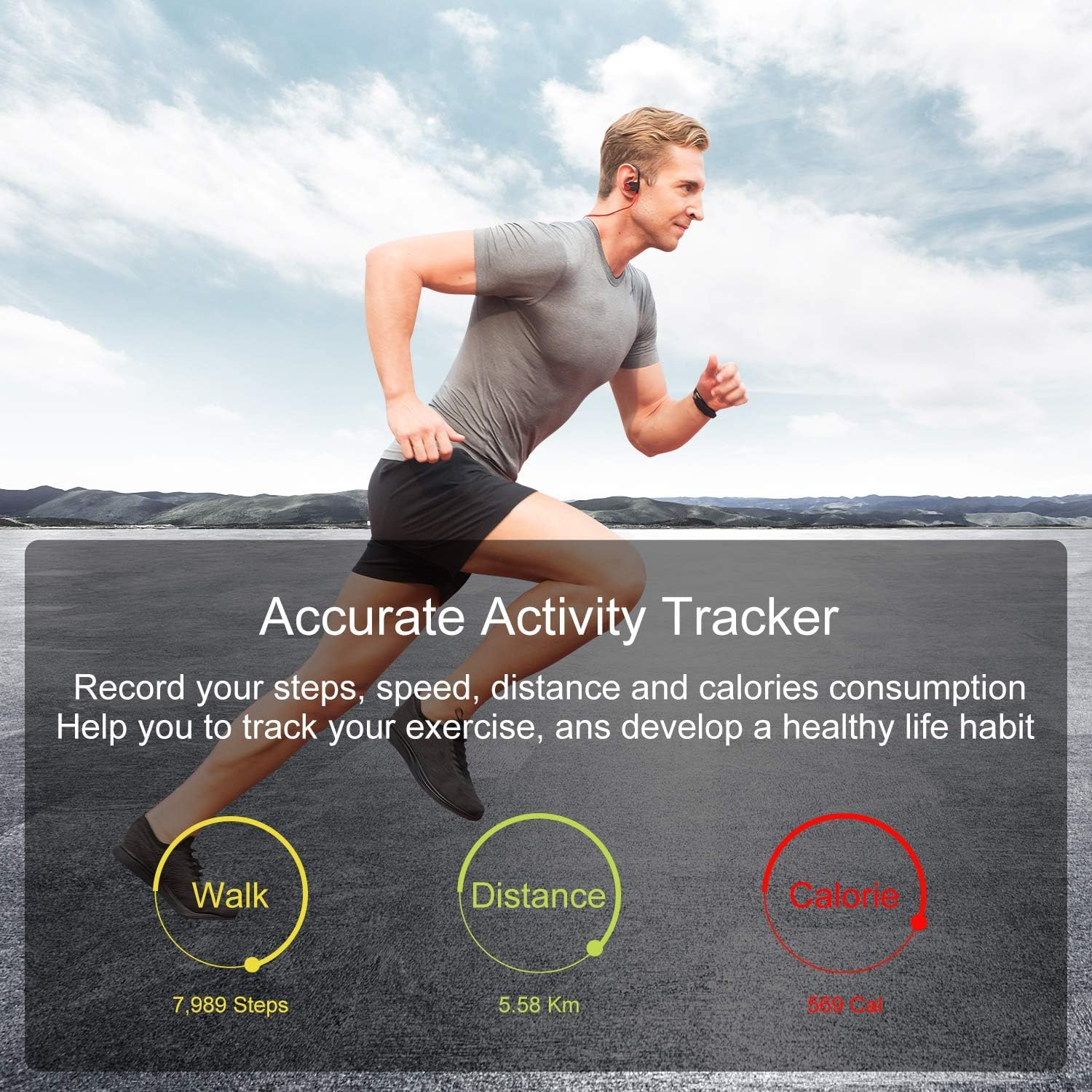 EZON Digital Watch Fitness Watch – Waterproof,Pedometer&Step Counter ,T029 - Image 6