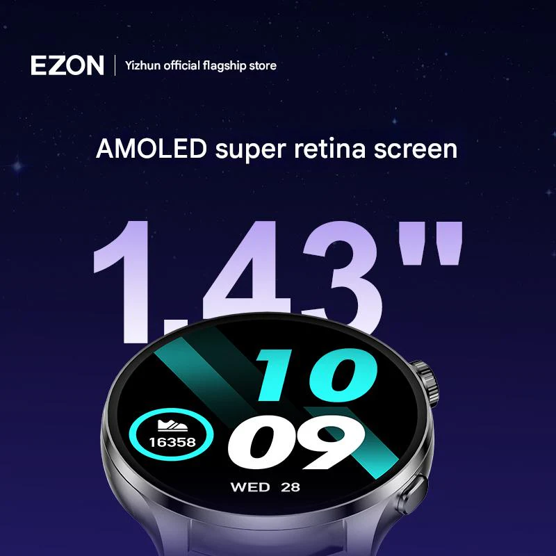 EZON Smartwatch Bluetooth Calls, Payment, Music, Heart rate, Sleep, Blood Oxygen, and Exercise S8 - Image 2
