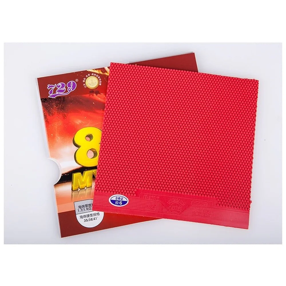 729 Friendship 729 802 Mystery3 Short pips-out Rubber/Sponge red / black Table Tennis - Image 2