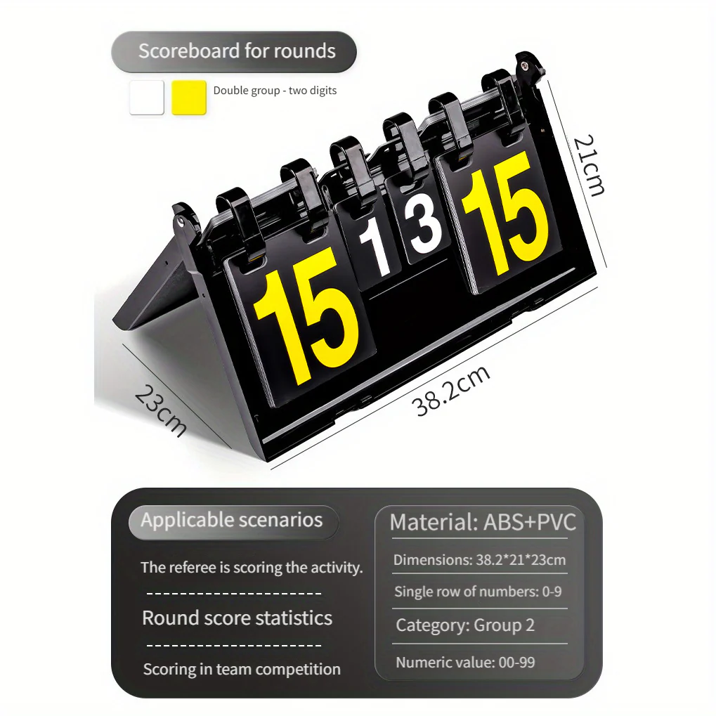 Game Scoreboard Turned Basketball Billiards Football Badminton ball Scoreboard - Image 2