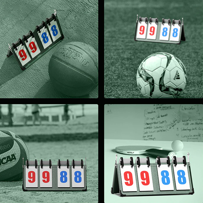 Game Scoreboard Turned Basketball Billiards Football Badminton ball Scoreboard - Image 5