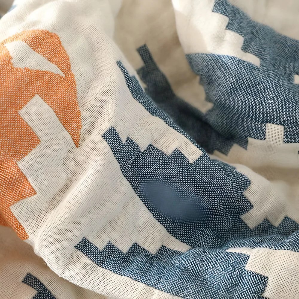 Gauze Cotton Towel Blanket – 100% Cotton, Soft, Lightweight, Summer Throw & Air-Conditioning Blanket - Image 3