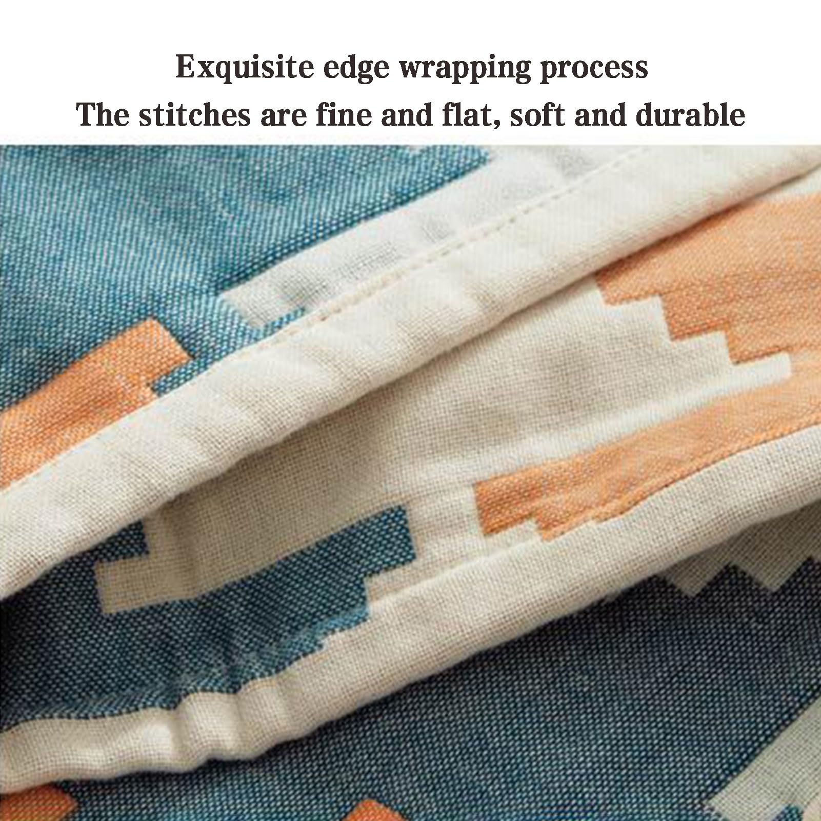 Gauze Cotton Towel Blanket – 100% Cotton, Soft, Lightweight, Summer Throw & Air-Conditioning Blanket - Image 4