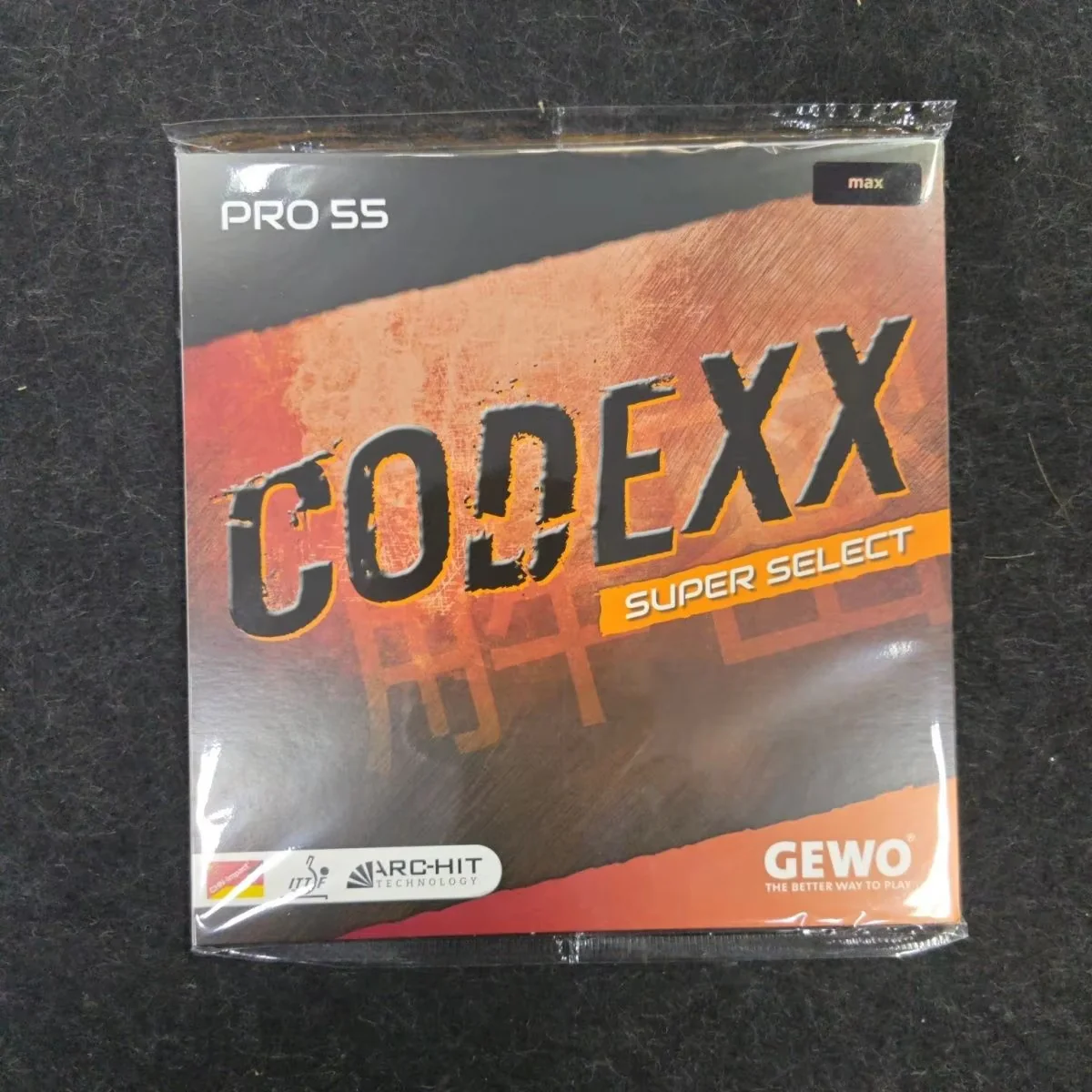GEWO Decryption Kit 54 Super Decryption Table Tennis Rubber - Red - Image 4