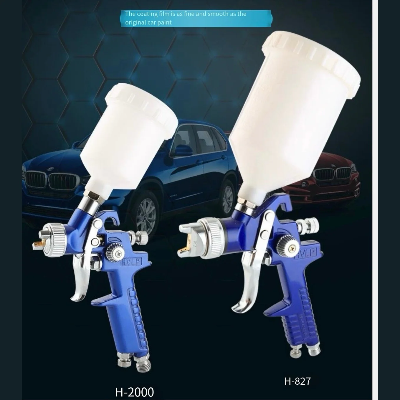Gravity Paint Spray Gun – 100ml Aluminum Tank, Non-Drip Design, Model H2000 - Image 10