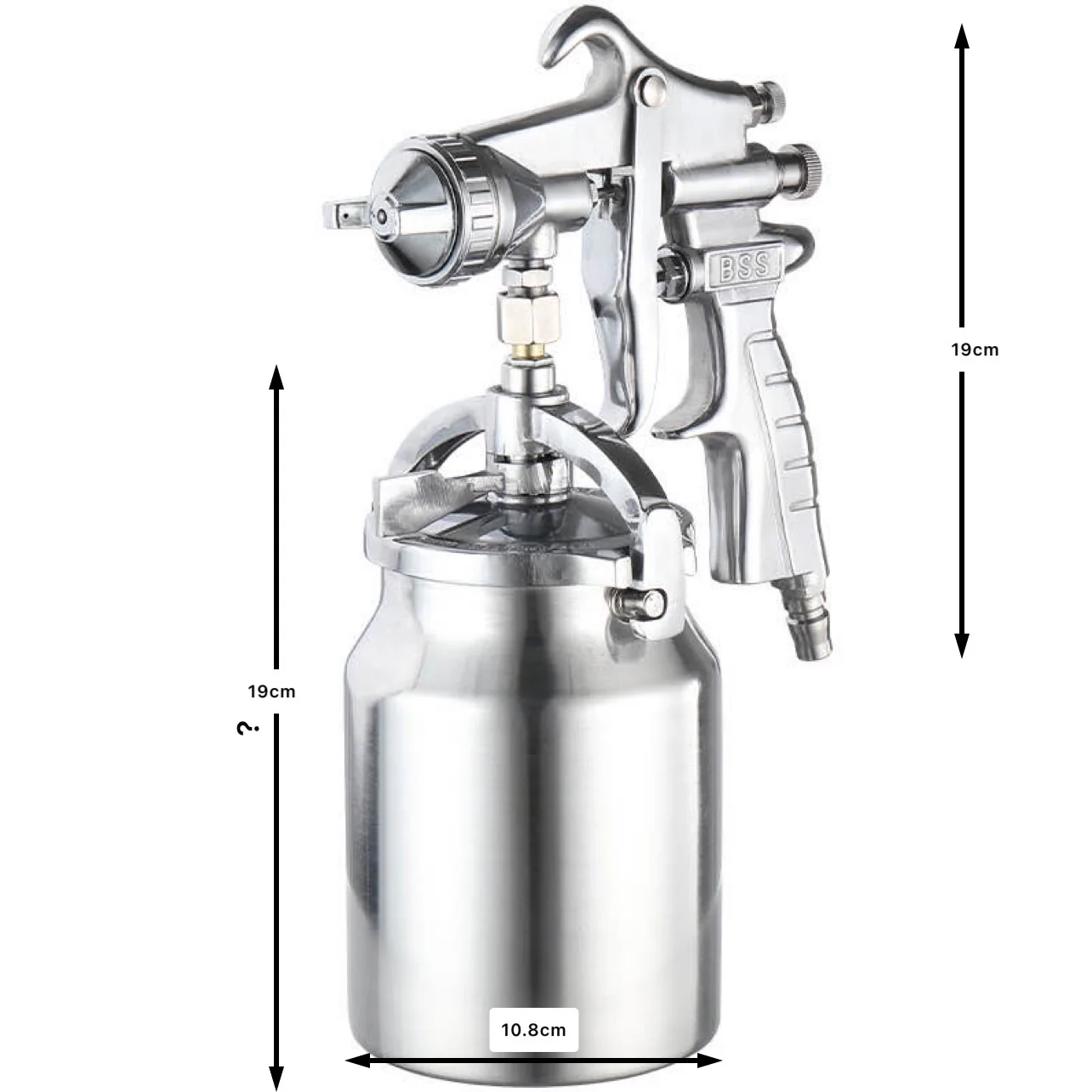Handheld Pneumatic Paint Spray Gun – 2.0mm Nozzle, Suction Type, Model PQ 2 - Image 6