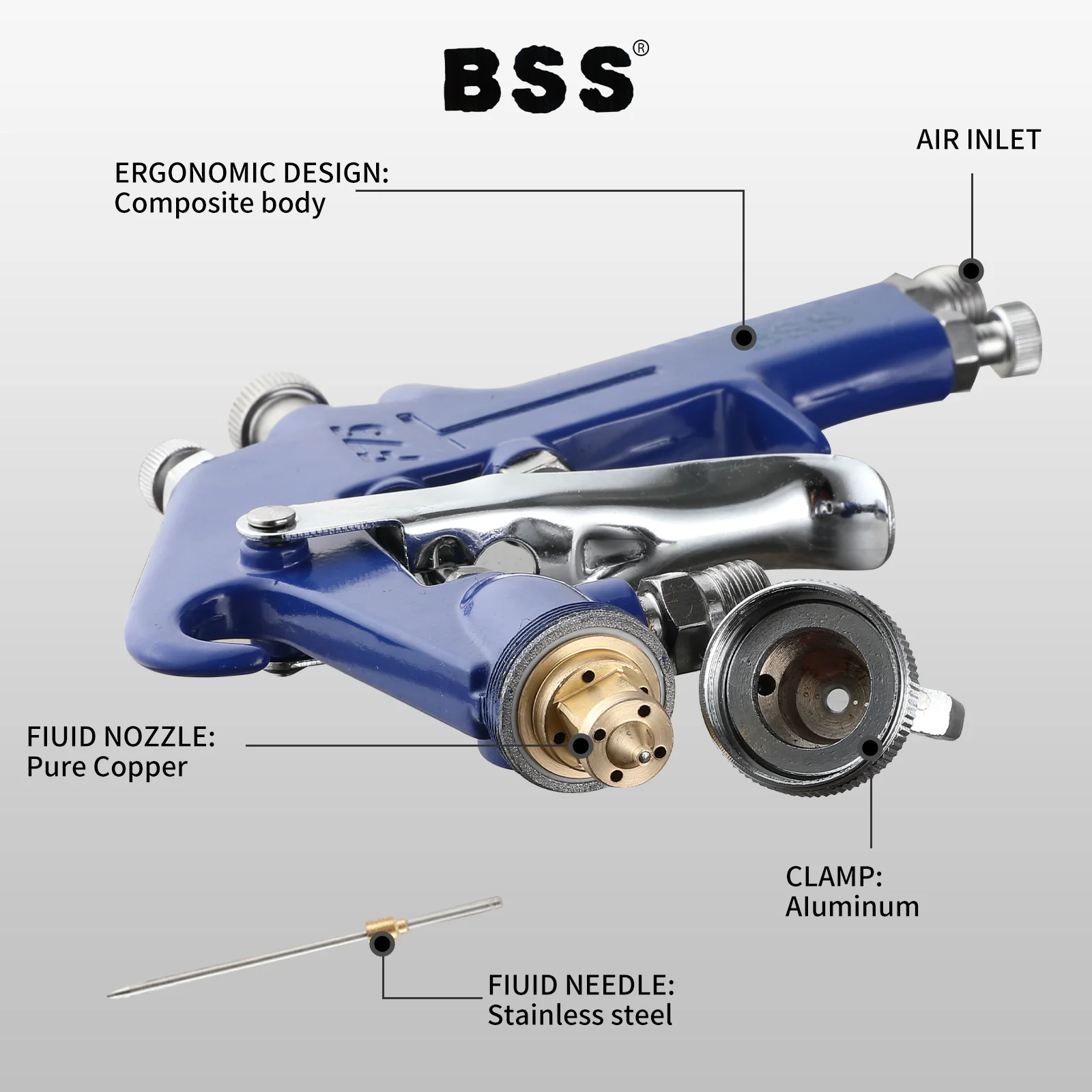 High-Pressure Paint Spray Gun – Durable, Fine Atomization, Model F75G/G75S - Image 10