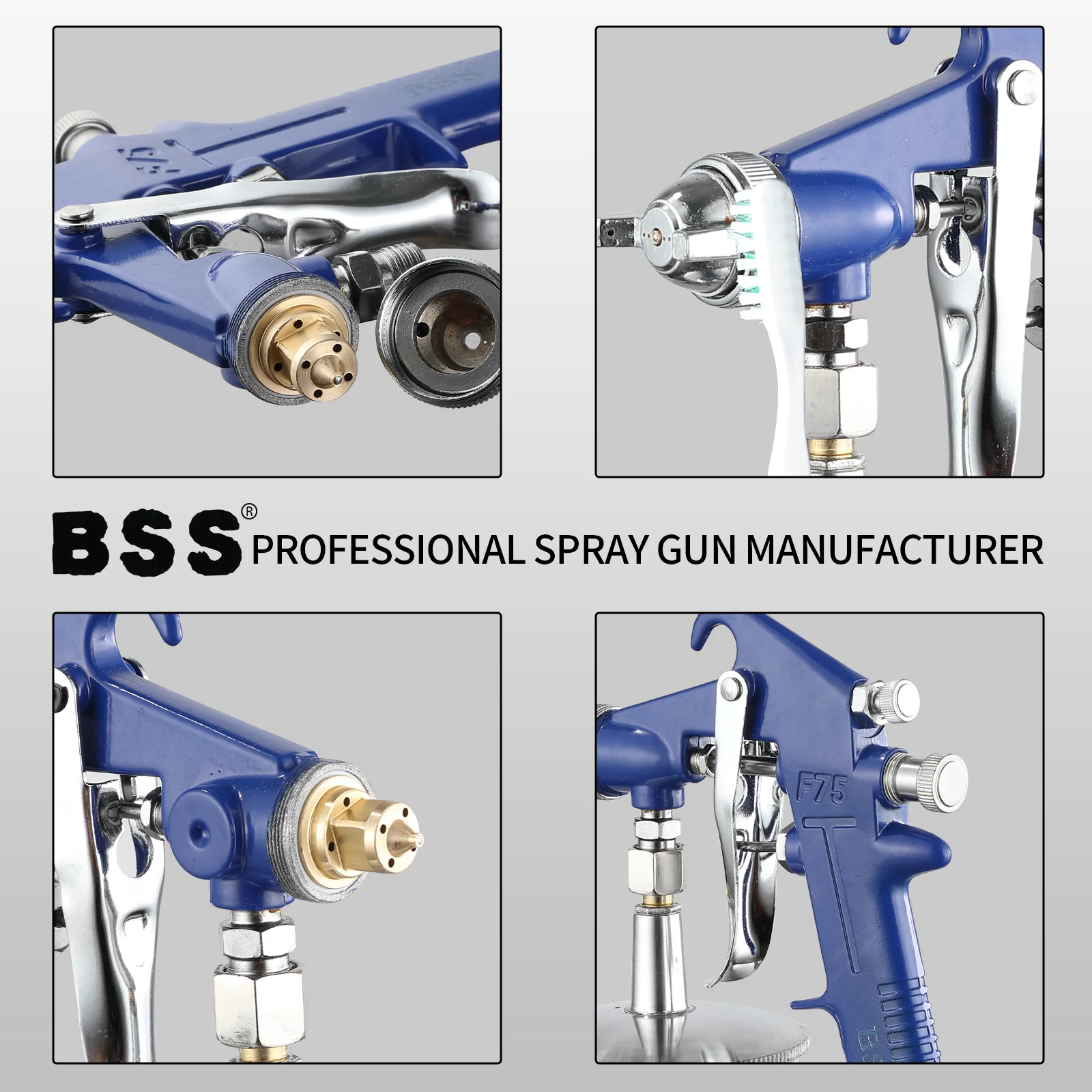 High-Pressure Paint Spray Gun – Durable, Fine Atomization, Model F75G/G75S - Image 7