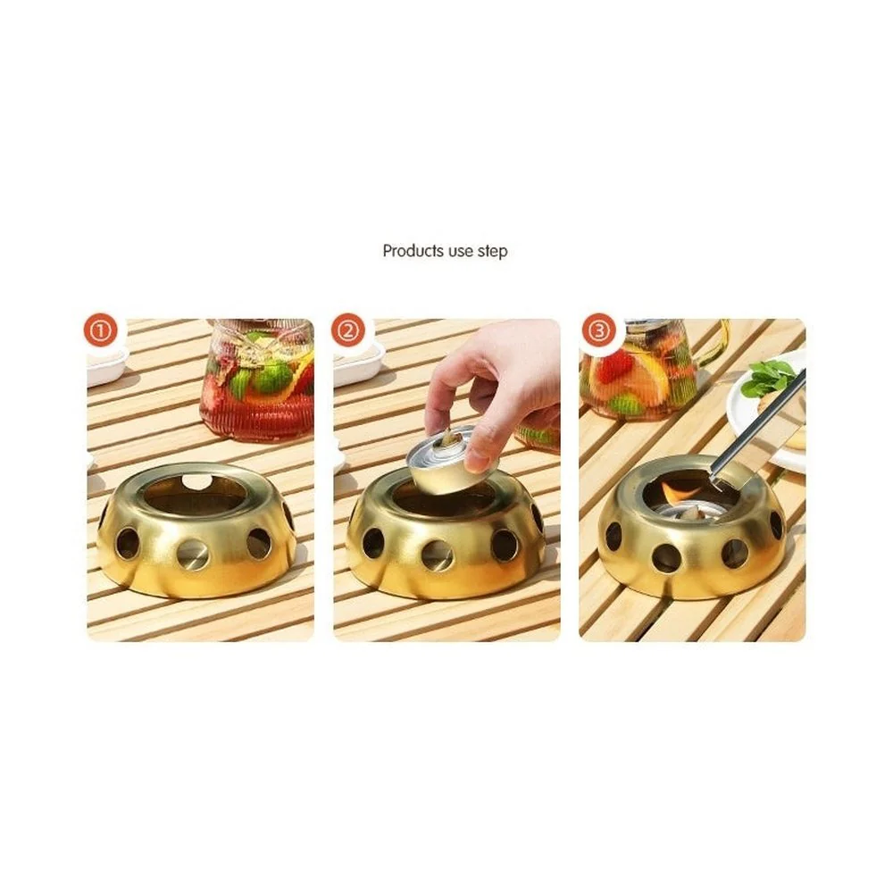 High Quality Stainless Steel Ware Alcohol Burner Original Color - Image 3