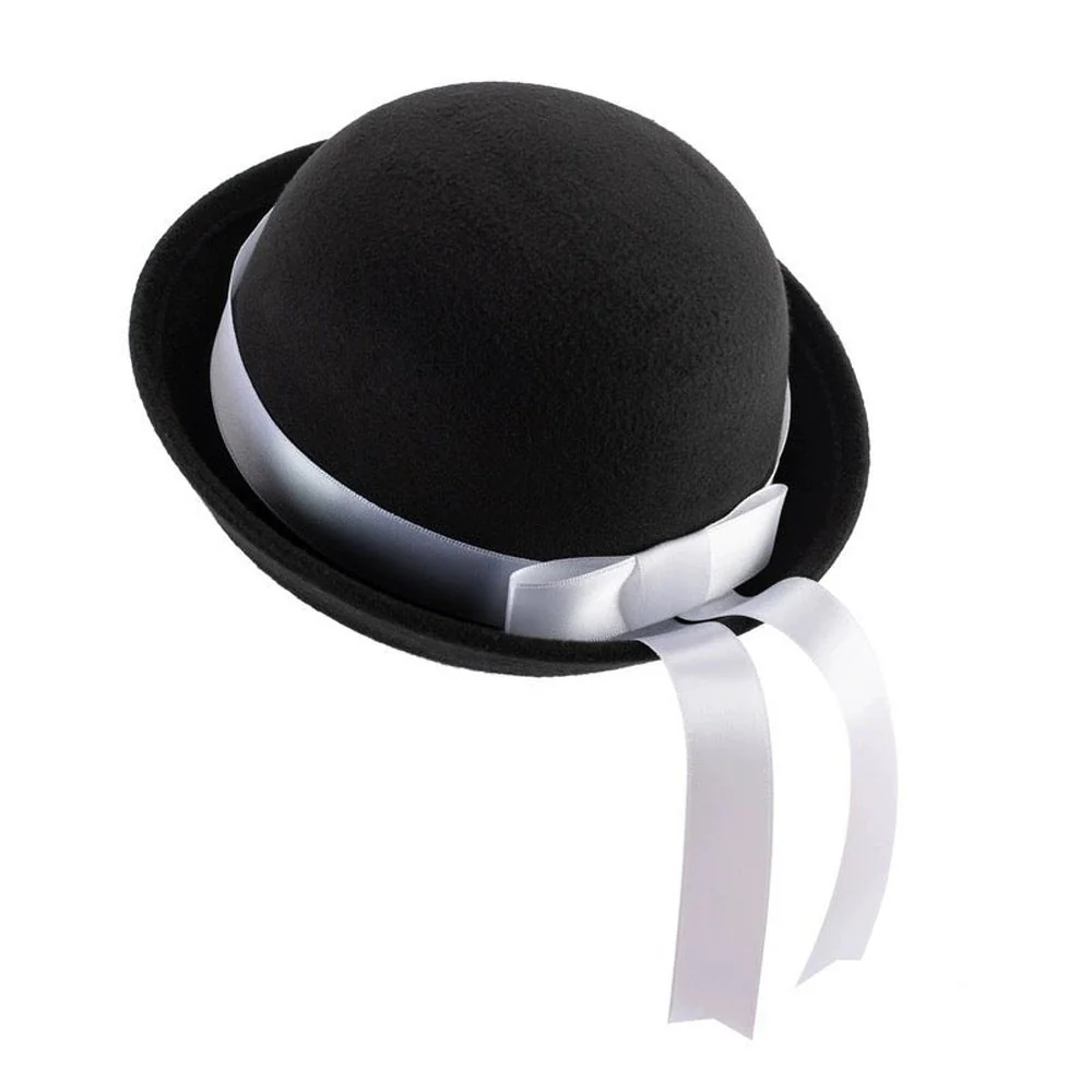 SPPHONEIX JK Cap Watch Horse racing And Various Competitions And Celebrations Elegant Ribbon Bucket Cap Parent Child Bowler Hat Wild For Street - Image 6