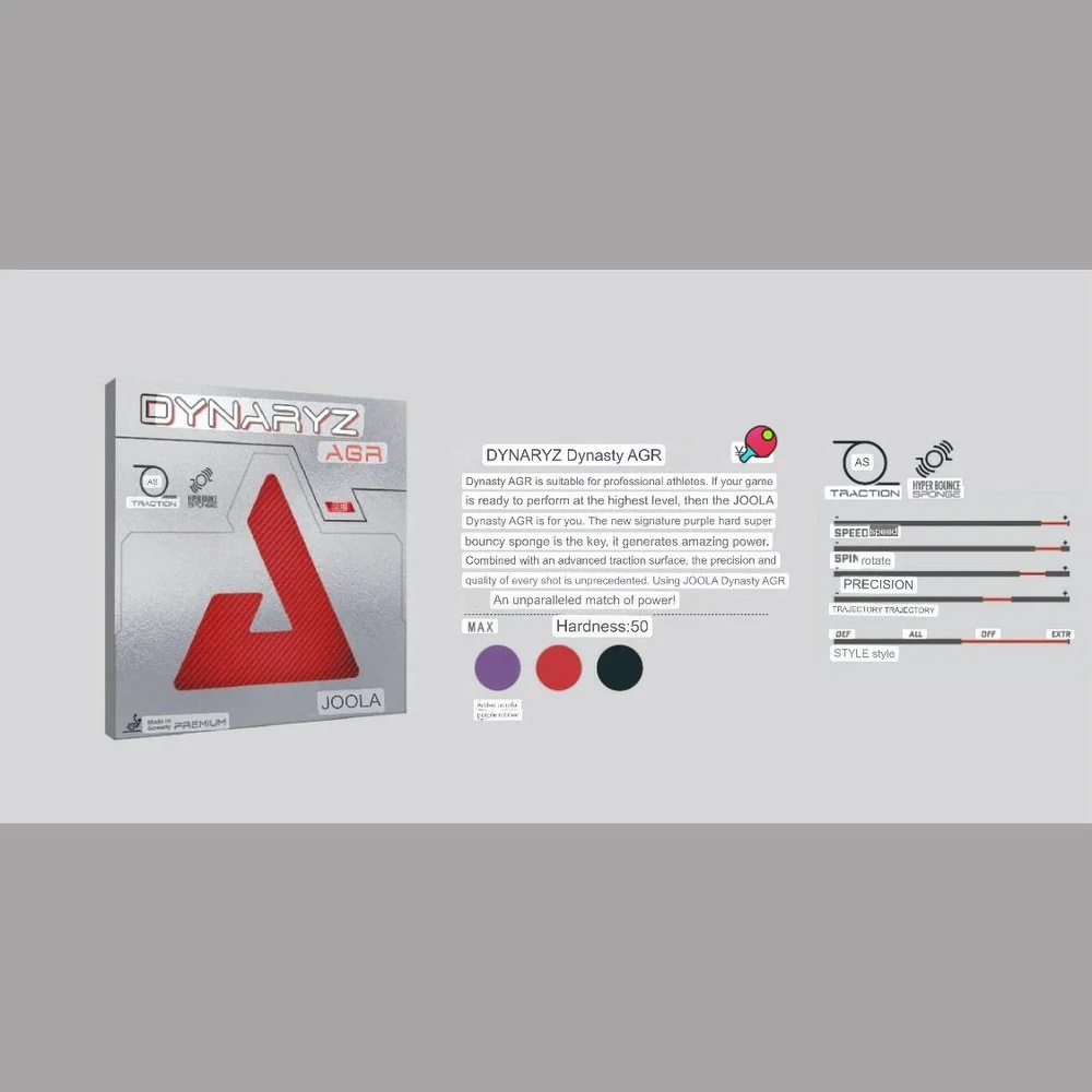 JOOLA Dynaryz Inferno,ZGX,ZGR,AGR,ACC,CMD table tennis rubber - RED - Image 10
