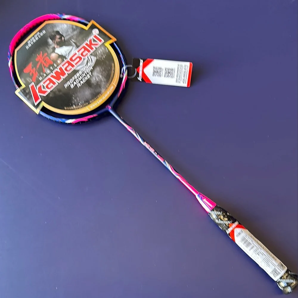 Kawasaki 4U KING K8 Badminton Rackets 83g 30lbs with gift box - Image 17