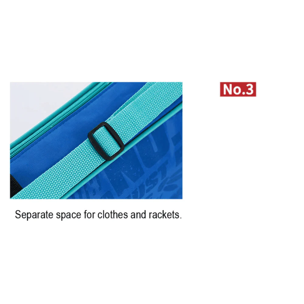 Kawasaki Badminton Bags Single Shoulder (for 3 Rackets) Tennis Women And Men Portable Sports Bag KBB-2001 - Image 10