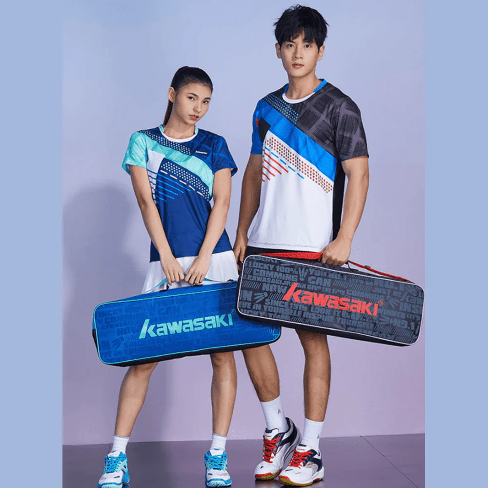 Kawasaki Badminton Bags Single Shoulder (for 3 Rackets) Tennis Women And Men Portable Sports Bag KBB-2001 - Image 7