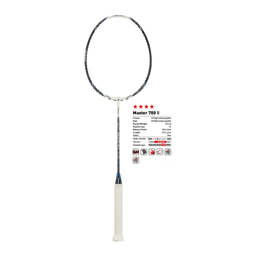 Kawasaki Master 700 II Badminton Racket 83g max 31lbs 40t carb - Image 3
