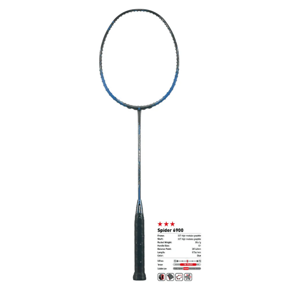 Kawasaki Spider 6900  Badminton Racket 87g 30lbs - Image 10
