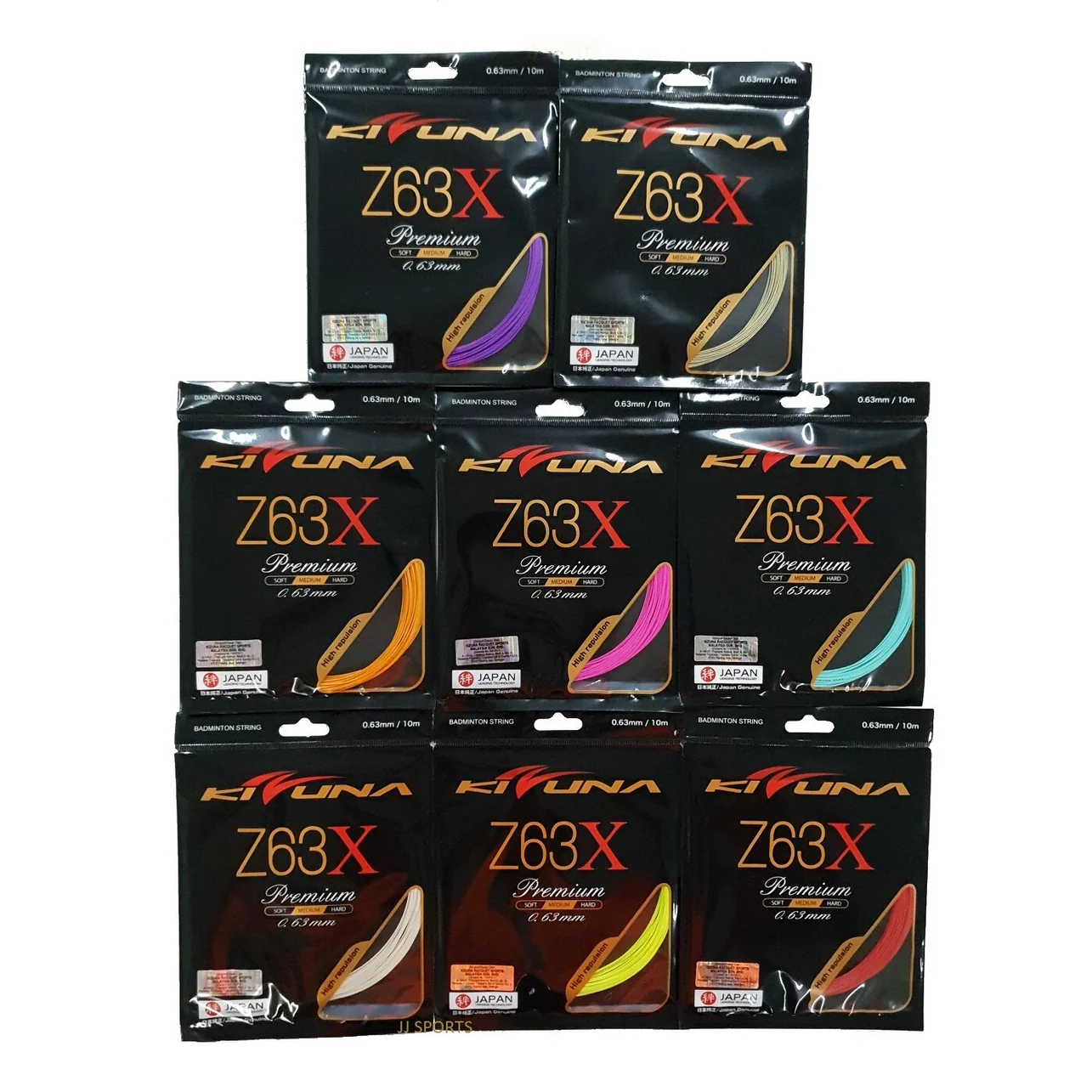 KIZUNA Z63X Premium Gauge - 0.63mm High - Repulsion Badminton String