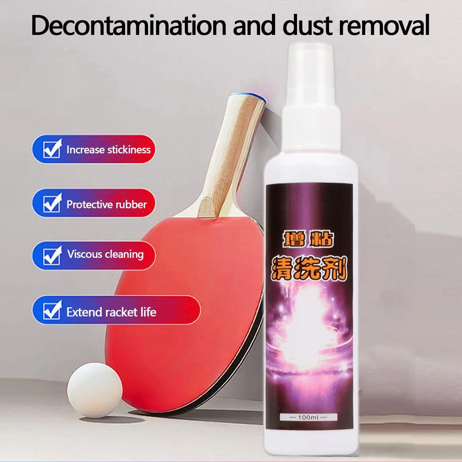 KOKUTAKU 100ml Table Tennis Racket Cleaner - Image 3