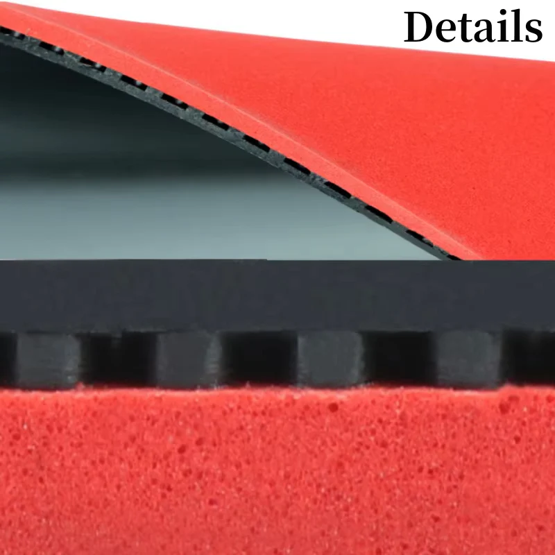 KOKUTAKU 2.1mm Thickness Table Tennis Rubber - Red - Image 4