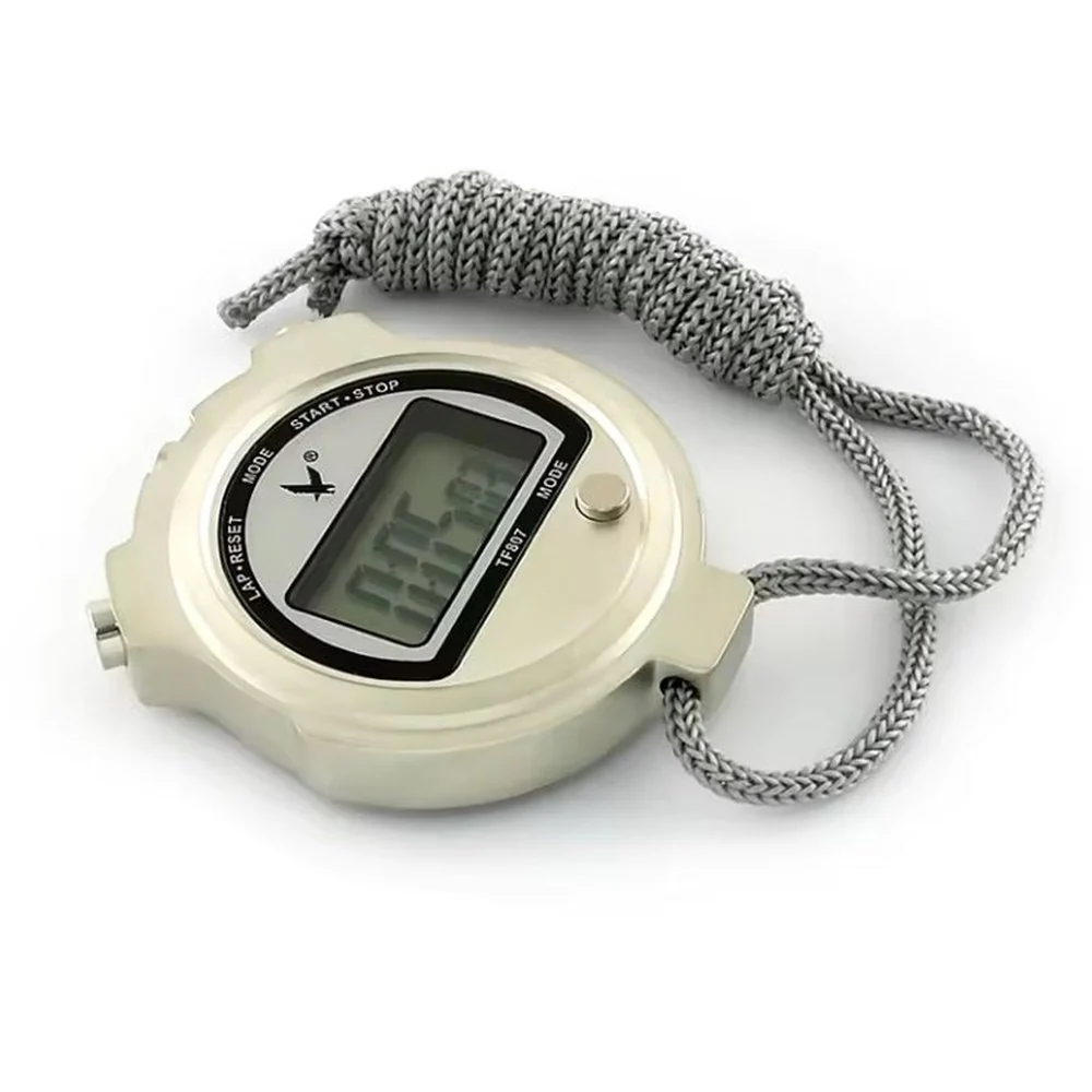 LEAP Metal Shell Digital Electronic Mini Stopwatch Large Screen Watch Timer With Temperature Display TF807 - Image 4