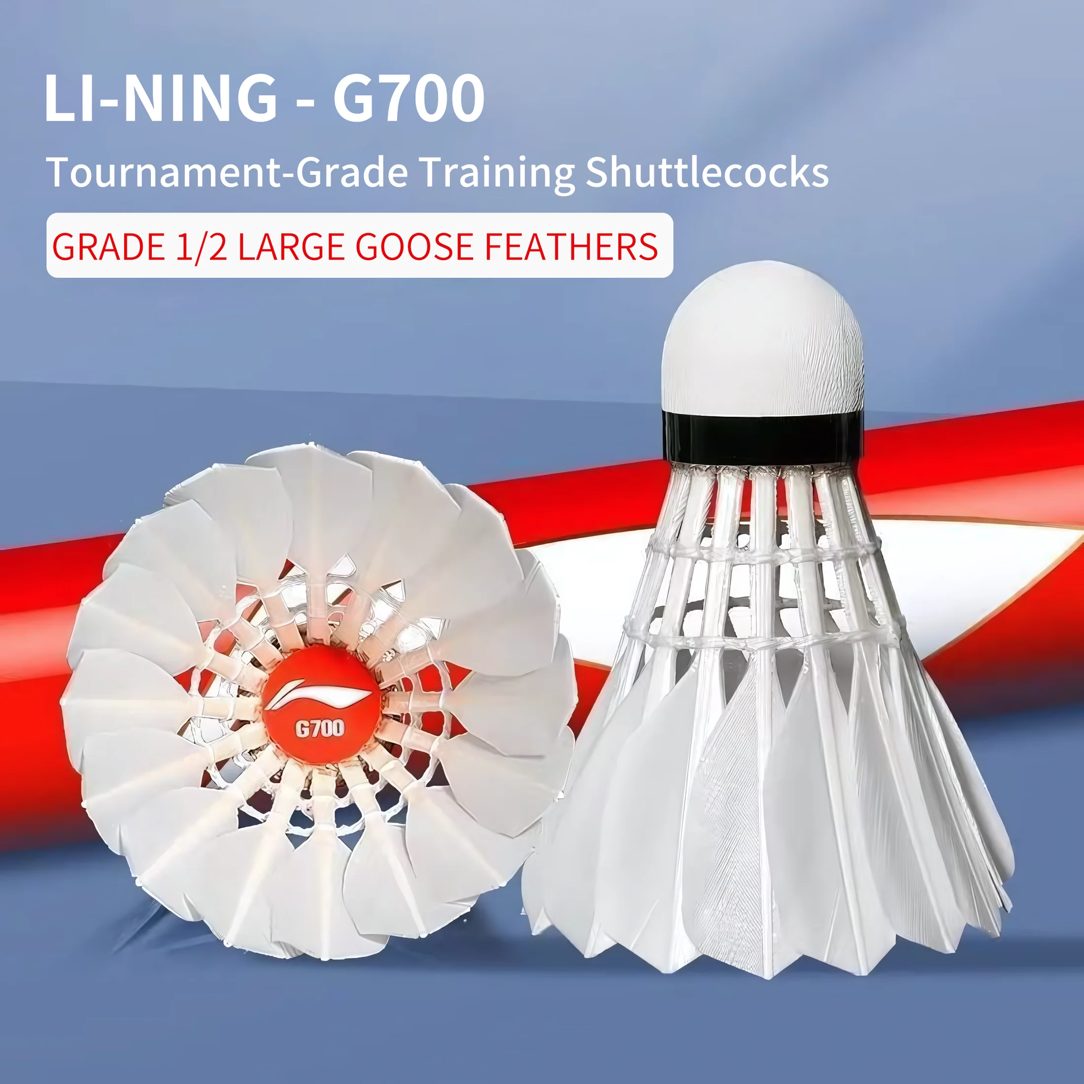 LI NING 12 PCS Goose Badminton Shuttlecock Competitive Play G700 - Image 7