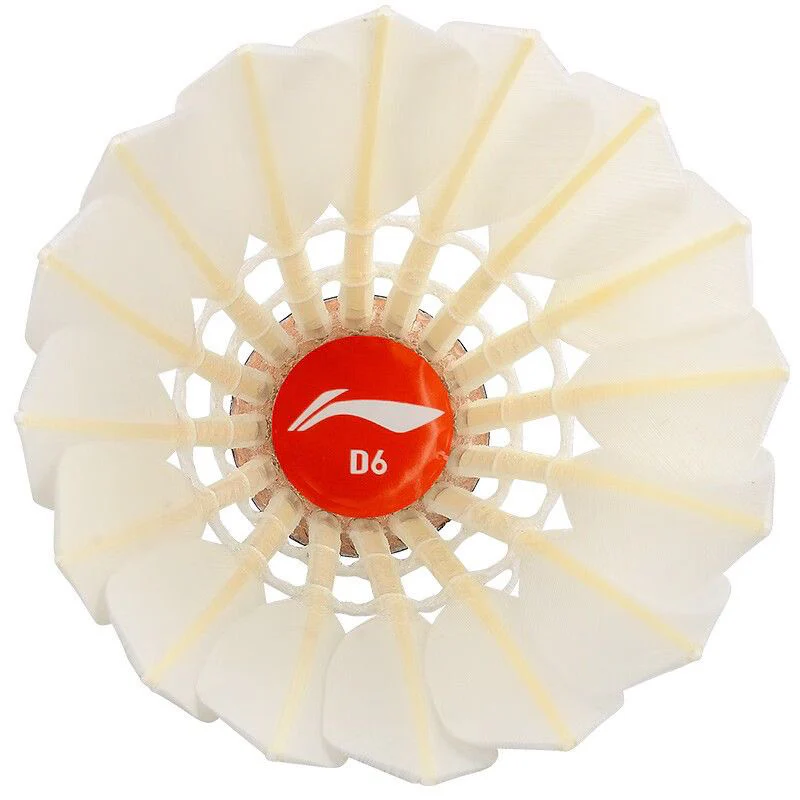 LI NING 12 PCS D6 Badminton Duck Feather Badminton Shuttlecock - Image 3