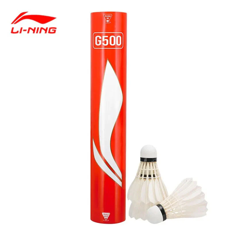 LI NING 12 PCS Goose Badminton Shuttlecock Competitive G500 - Image 15