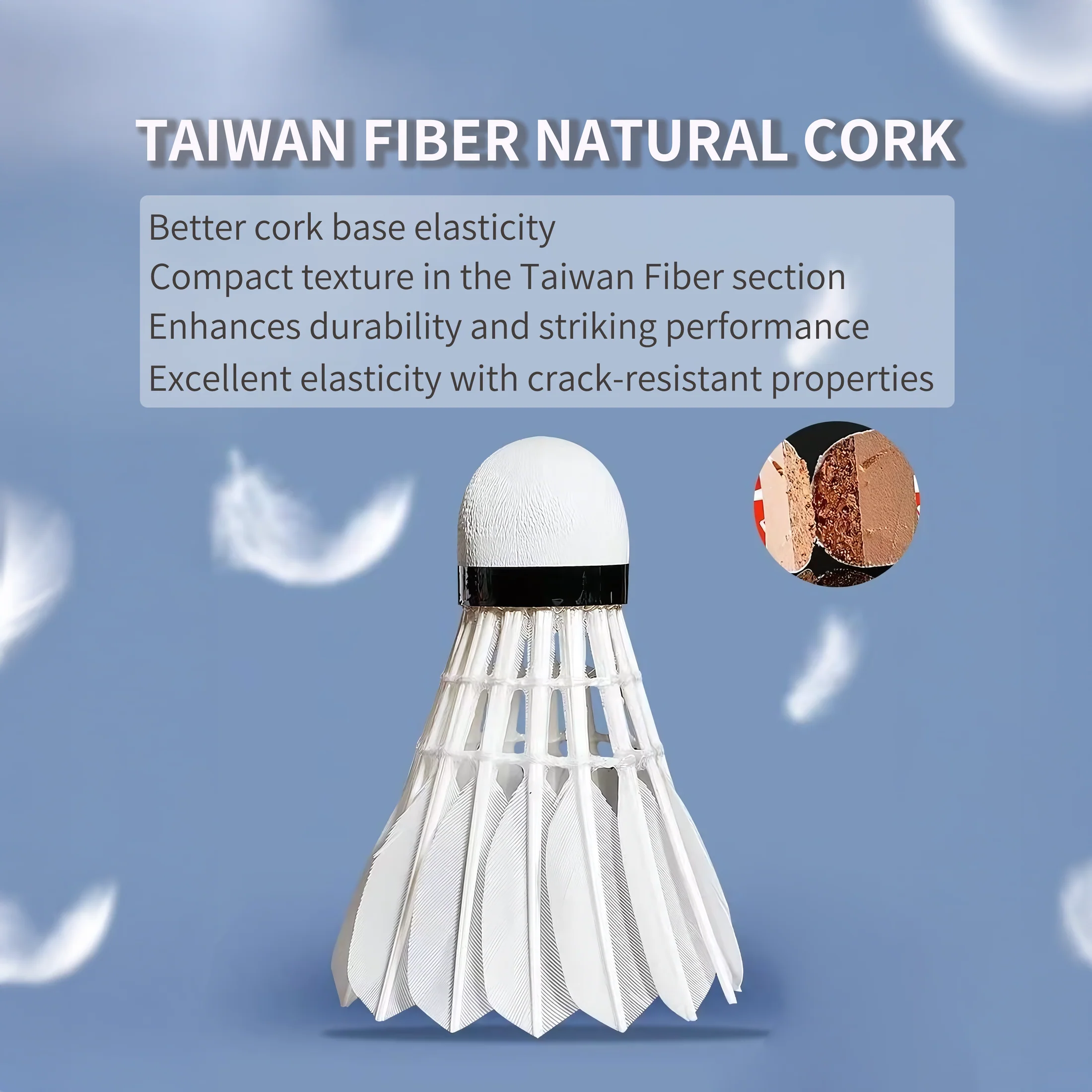 LI NING 12 PCS Goose Badminton Shuttlecock Competitive G500 - Image 7