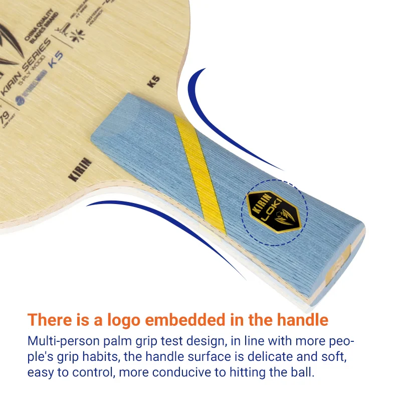 LOKI K5 5-Layer Solid Wood Table Tennis Blade - Image 3