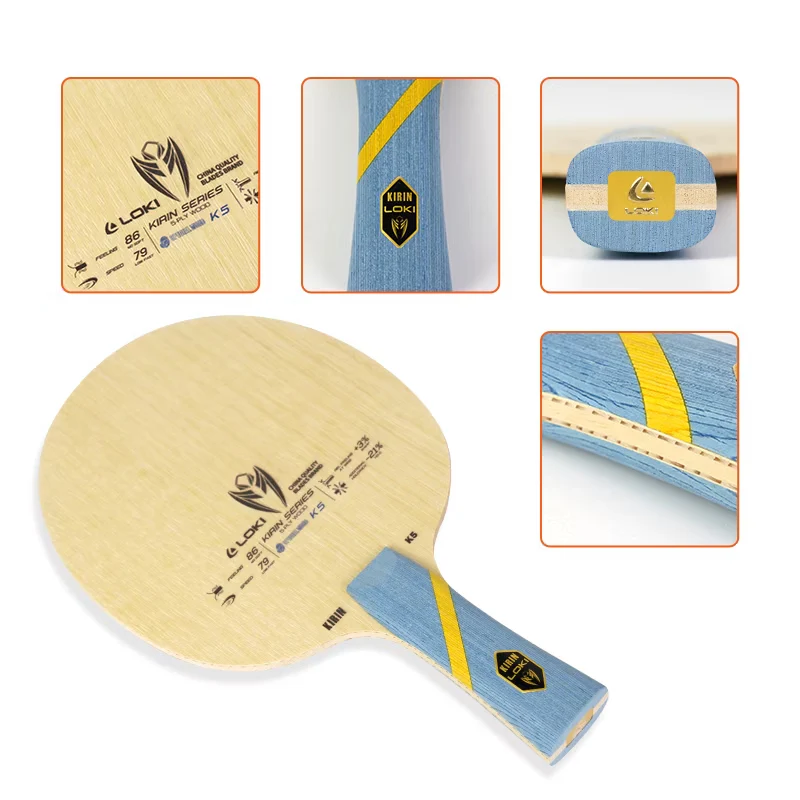LOKI K5 5-Layer Solid Wood Table Tennis Blade - Image 7
