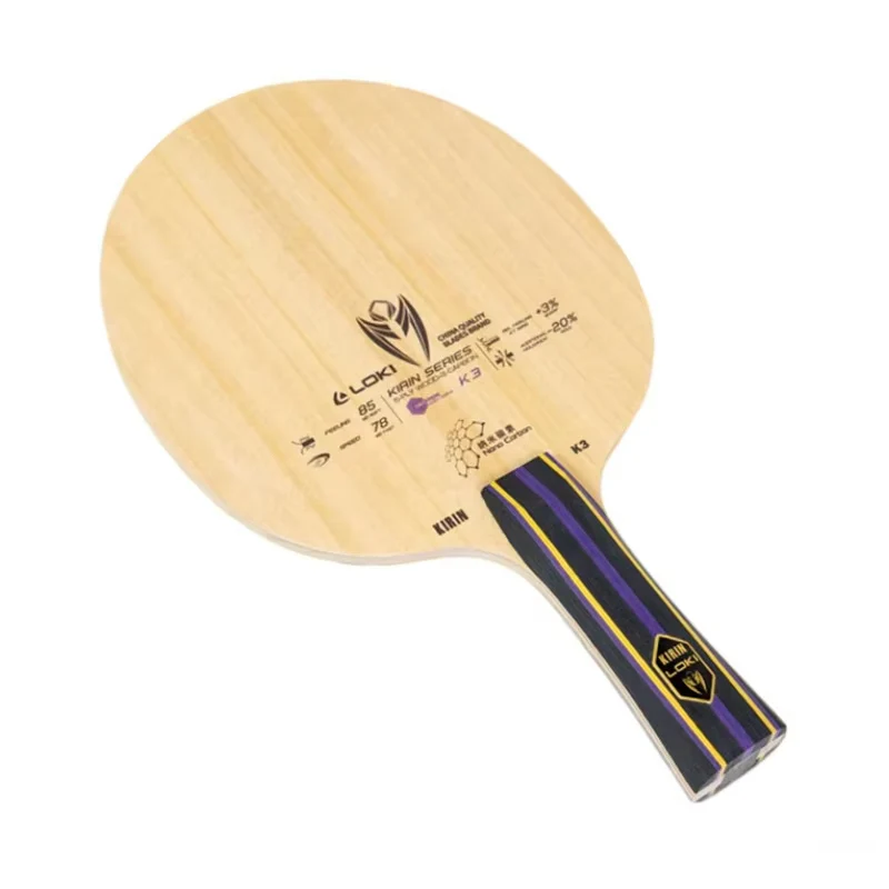 LOKI KIRIN K3 5 Wood + 2 Carbon Table Tennis Blade - Image 6