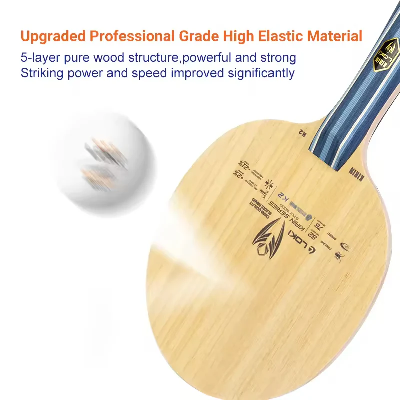LOKI Loki K2 High Control Performance Table Tennis Blade - Image 5