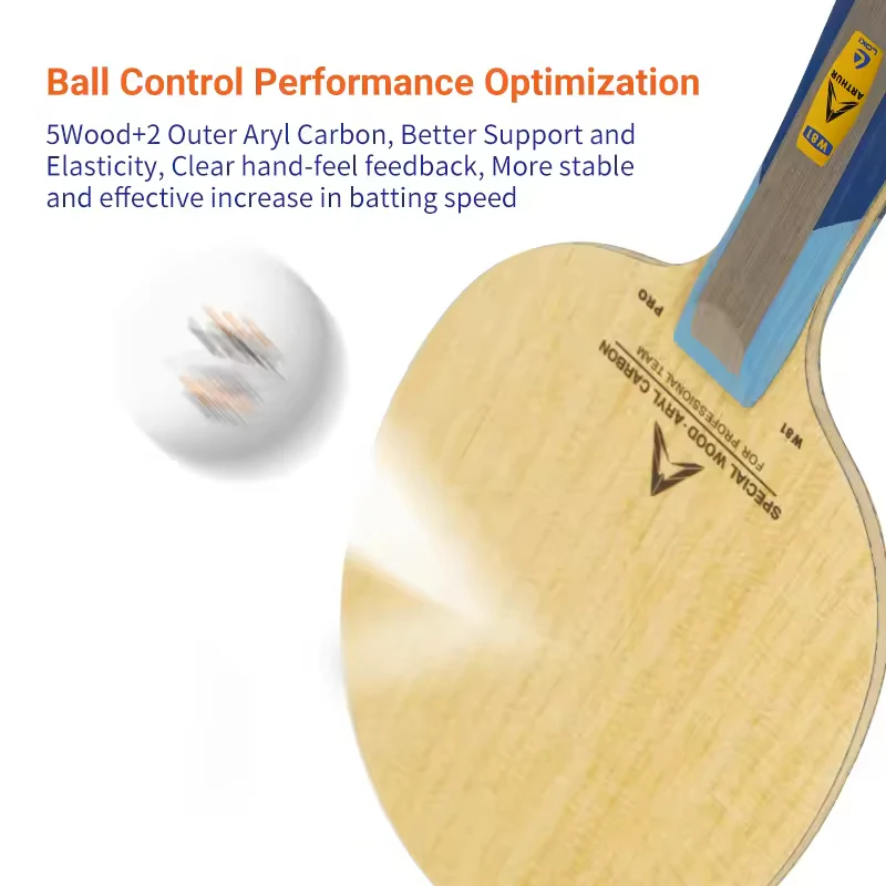 LOKI W81 Outer 7 Ply Table Tennis Blade - Image 4