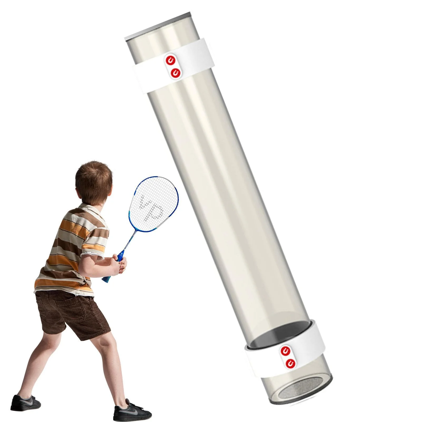 SP x SPORT SPP Magnetic Badminton Shuttlecock Holder Tube - Portable & Secure Shuttlecock Organizer for Backyard, PE - Image 12