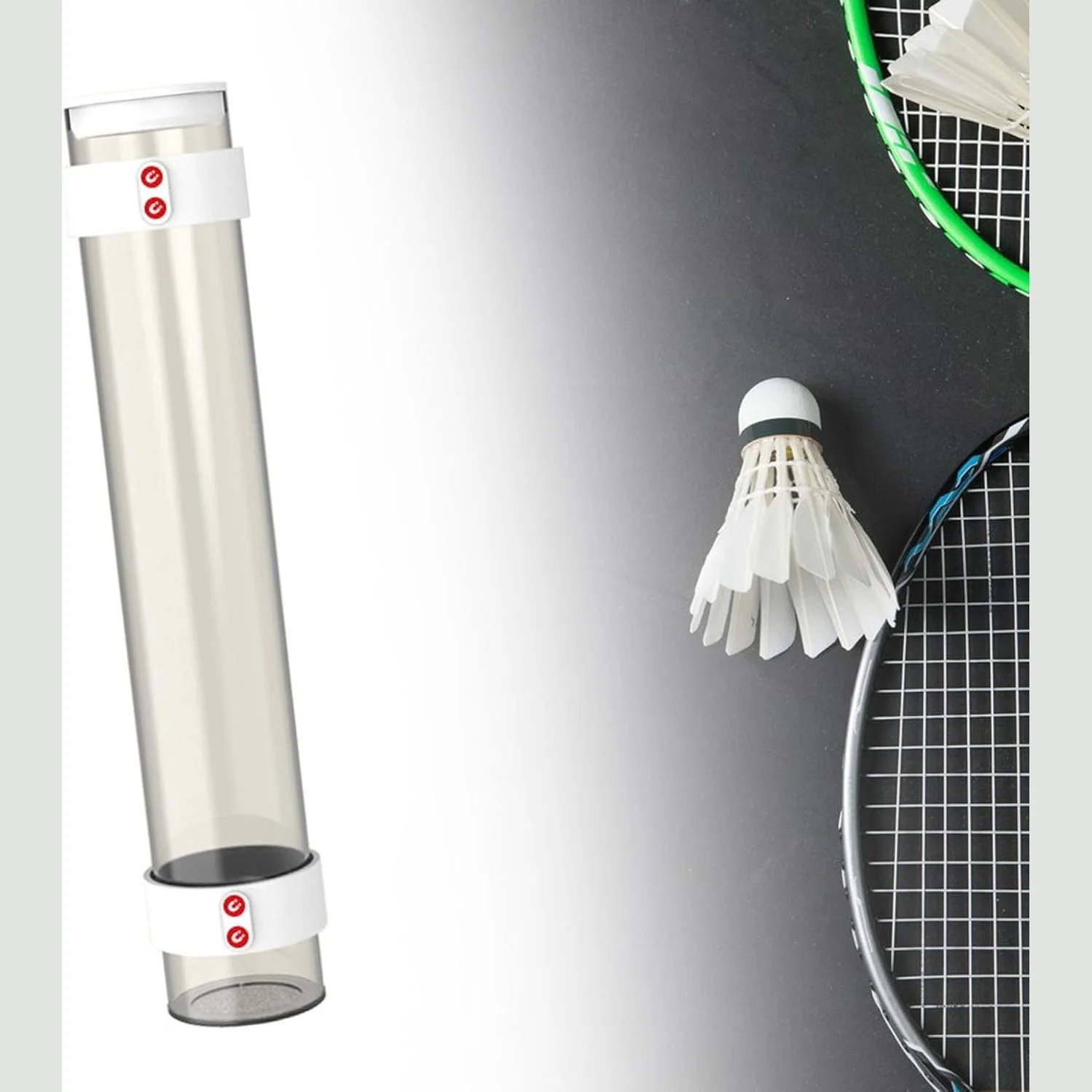 SP x SPORT SPP Magnetic Badminton Shuttlecock Holder Tube - Portable & Secure Shuttlecock Organizer for Backyard, PE - Image 20
