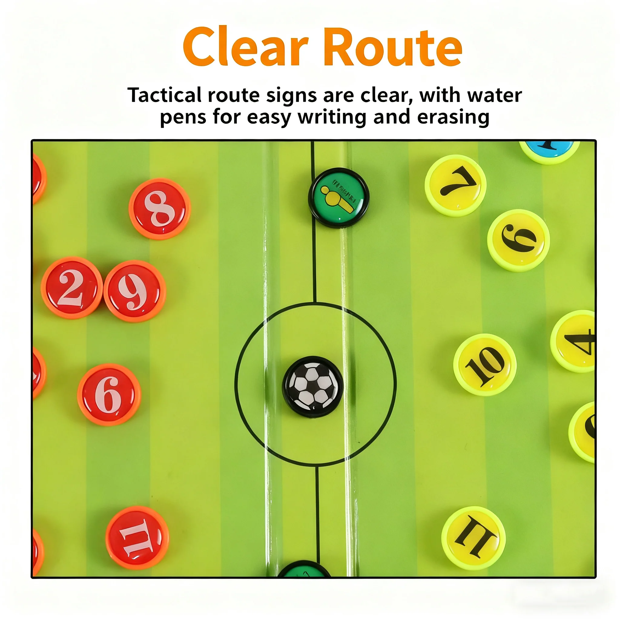 SPPHONEIX Magnetic Football Coaching Board – Zipper Leather, Portable, Foldable Design - Image 2