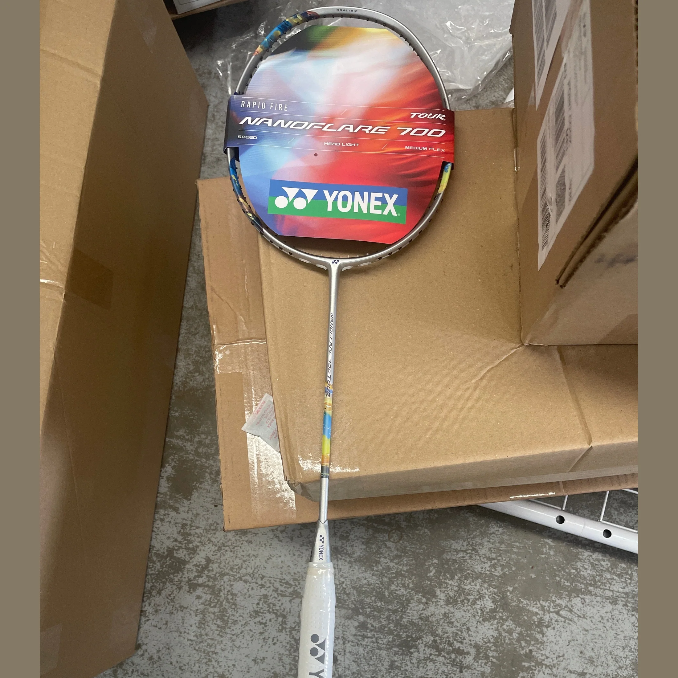 YONEX Nanoflare 700 tour (Silver/Sky Blue)-FRAME Badminton Racket - Image 4
