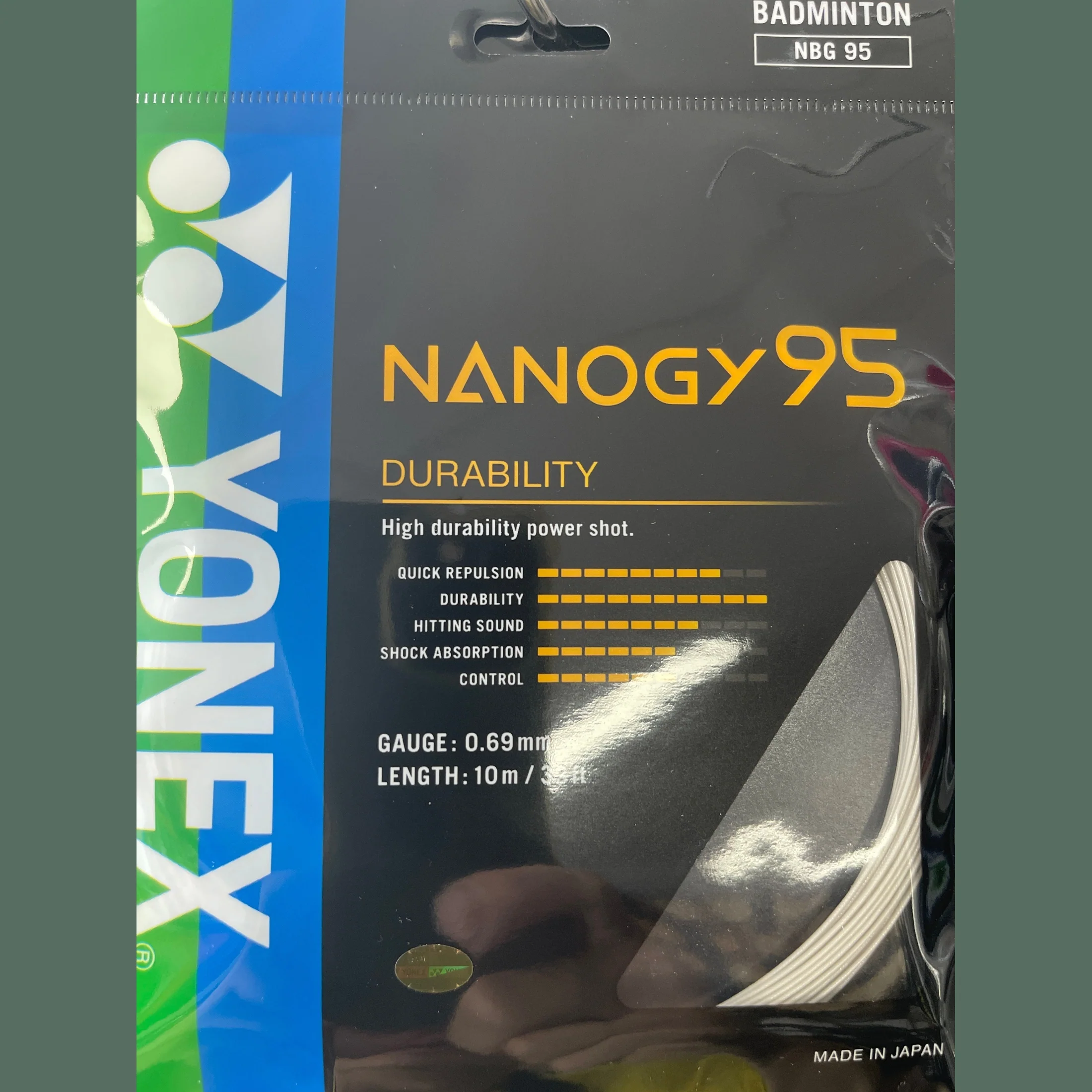 Yonex Nanogy 95 Badminton String - white - Image 3