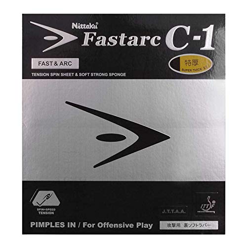 NITTAKU Fastarc C1 Table Tennis Rubber - Red