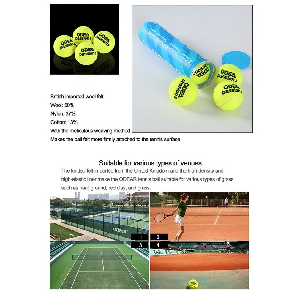 ODEA Passion Tennis Balls(Competition level, ITF approved） - Image 13