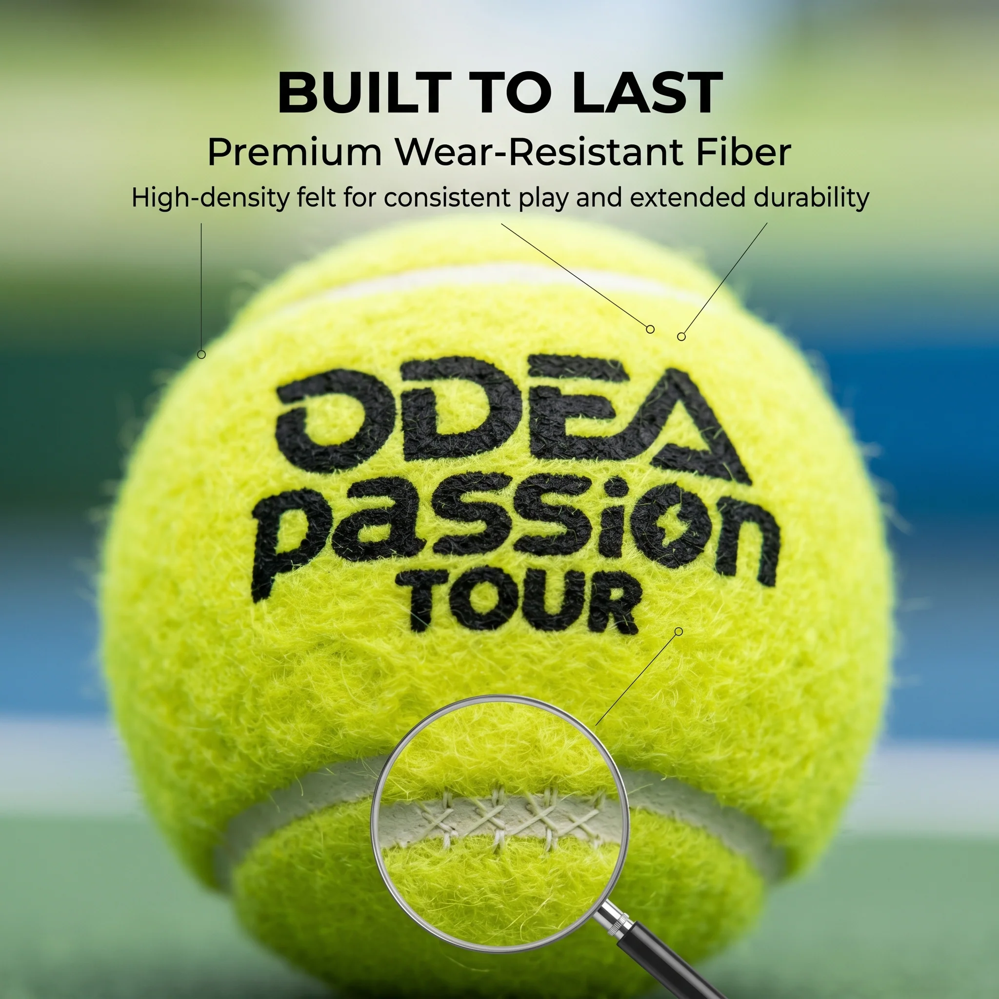 ODEA Passion Tennis Balls(Competition level, ITF approved） - Image 6