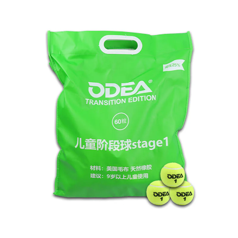 ODEA Stage 1 Green Point Tennis Balls – Low Compression Kids Tennis Balls (60 pcs) - Image 7